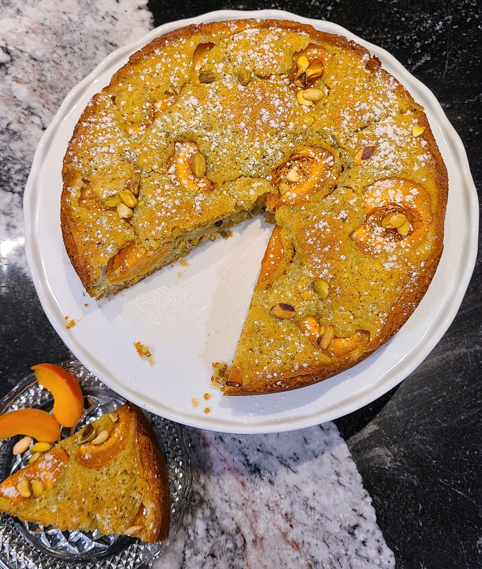 Pistachio Apricot Cake Flour & Fiction