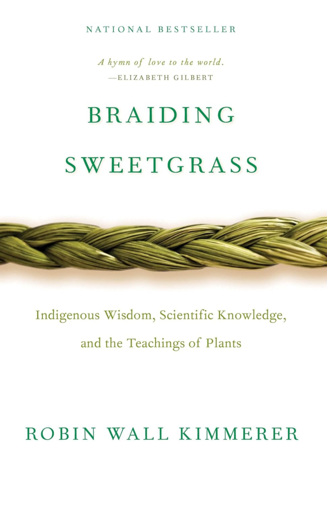 books by native american authors: braiding sweetgrass book cover
