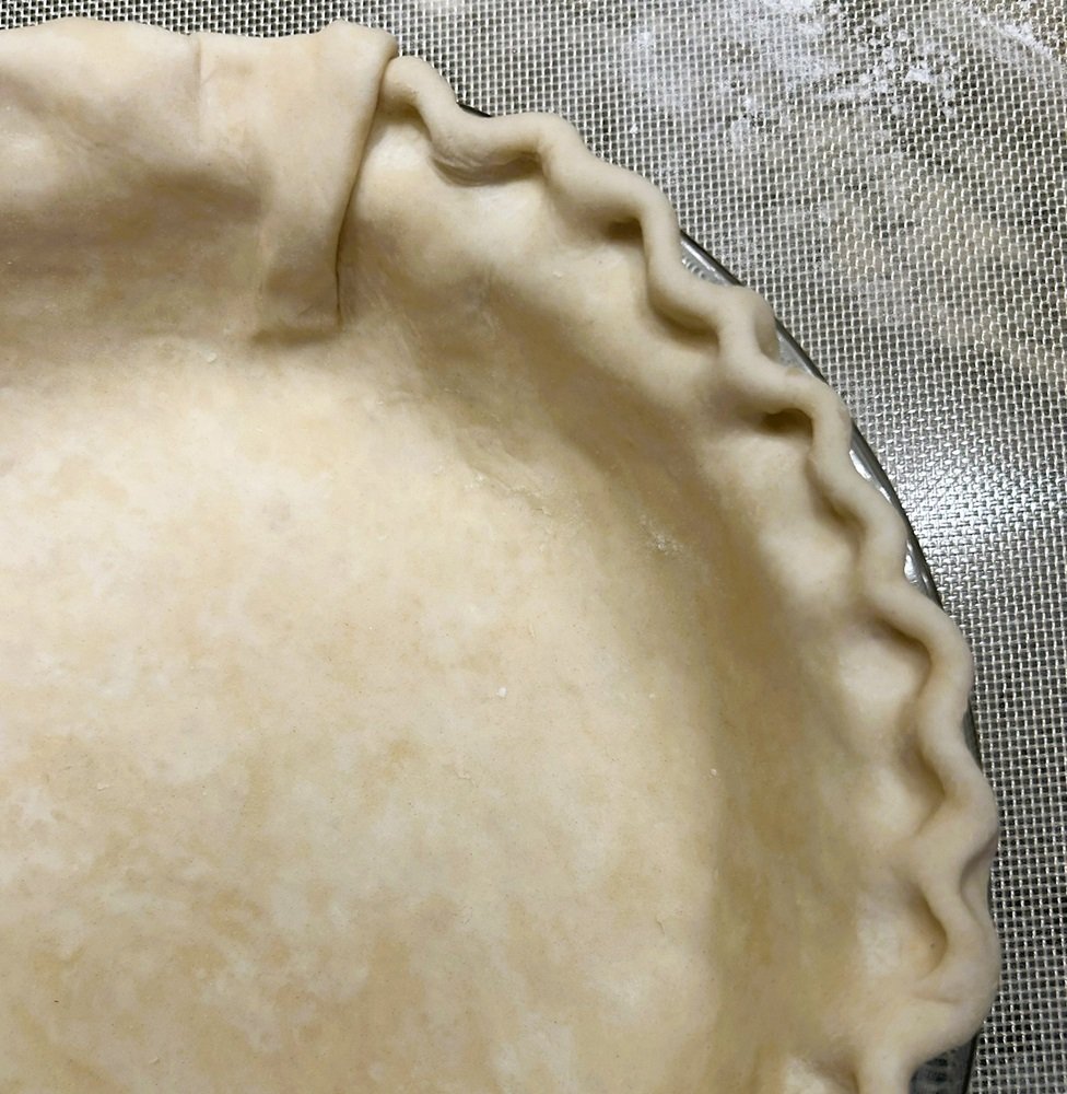 fluted crimp pie edge